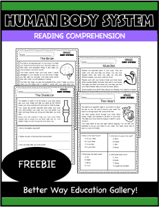 Human Body Systems Reading Comprehension