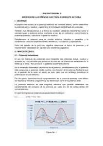 Laboratorio 4: Medici&oacute;n de Potencia El&eacute;ctrica CA