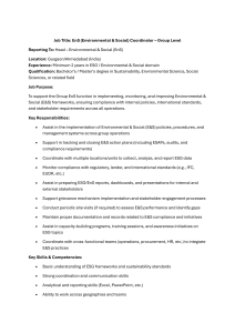 EnS Coordinator Job Description