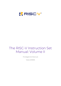 RISC-V Privileged Architecture Manual Volume II