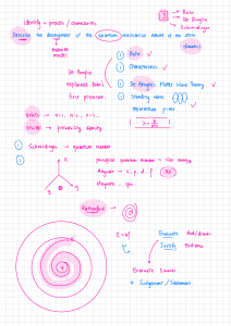 Quantum Mechanical Nature of the Atom: Bohr, De Broglie, Schr&ouml;dinger Models