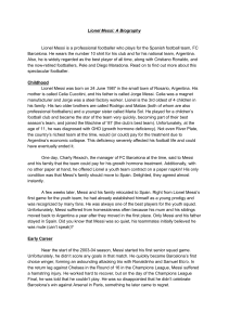 Lionel Messi Biography: Life, Career, Legacy