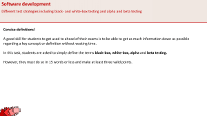 Software Testing Strategies: Black, White, Alpha, Beta Definitions