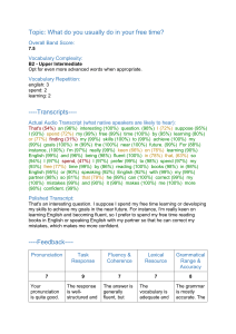 IELTS Speaking Sample: Free Time Activities with Feedback