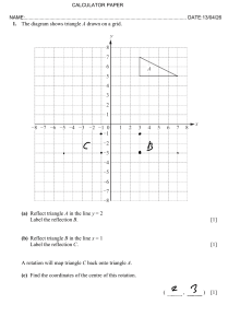 Math Calculator Paper: Geometry, Algebra, & Data Analysis Questions