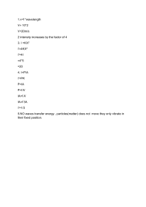 Physics Wave Calculations: Velocity, Intensity, Energy