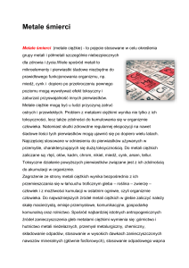 Metale śmierci - Ciężkie Metale i Ich Zagrożenia