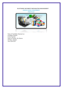 Electronic Document Preparation Management SBA Portfolio