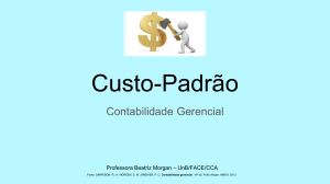 Custo-Padr&atilde;o em Contabilidade Gerencial