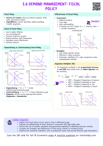 Fiscal Policy Study Guide - IB Economics Notes
