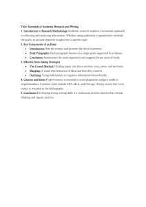 Essentials of Academic Research and Writing Guide