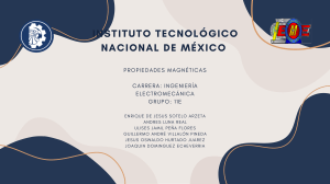 Propiedades Magn&eacute;ticas - Ingenier&iacute;a Electromec&aacute;nica