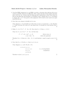 Math 245 Project 1: Proofs for Section 1.1/1.2