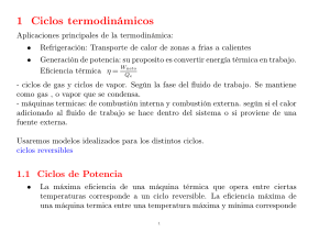 Ciclos Termodin&aacute;micos: Aplicaciones y Eficiencia