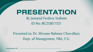 MRP, MRP II, and ERP Presentation