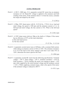 DC Motor Problems: Torque, Speed, Power Calculations
