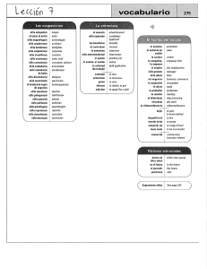 Lecci&oacute;n 7: Vocabulario de Ocupaciones y Entrevistas