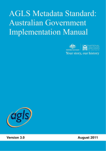 AGLS Metadata Standard Implementation Manual v3.0