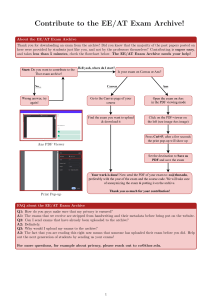 EE/AT Exam Archive: Electronic Circuits 1 Final Exam