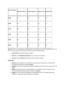 Passive Cooling Strategies Worksheet