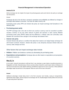 Financial Management in International Operations: Exam Q&A