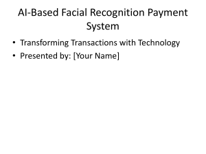 AI-Based Facial Recognition Payment System