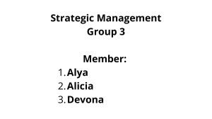 Strategic Management Group 3: Bank Mandiri Structure