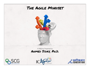 The Agile Mindset Webinar by Ahmed Sidky, Ph.D.