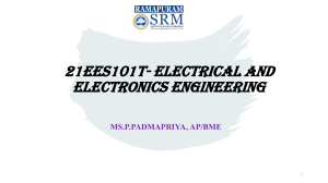 Electrical and Electronics Engineering Coursebook: DC/AC Circuits, Theorems