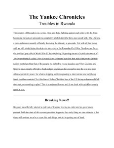 The Yankee Chronicles: Troubles in Rwanda - Genocide & Intervention