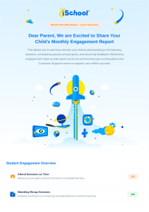 Student Monthly Engagement Report - iSchool