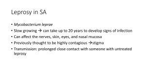Leprosy in South Africa: Causes, Transmission, and Cases