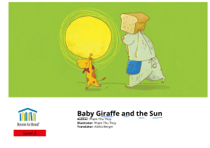 Baby Giraffe and the Sun: A Children's Story