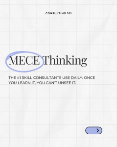 Consulting 101: MECE Thinking Guide