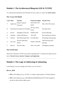 OSI & TCP/IP Model: Cybersecurity Networking Fundamentals