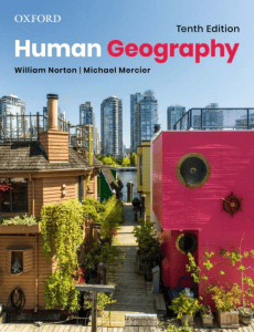 Human Geography Textbook - Tenth Edition by Norton & Mercier
