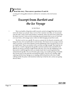 Bartlett and the Ice Voyage Excerpt: Young Queen's Animal Gifts