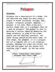 Polygons: Definition and Types