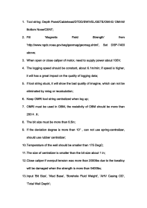OMRI Tool String Operating Procedure