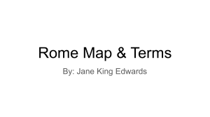 Rome Map & Terms: Ancient Roman History Study Guide
