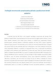 Facilita&ccedil;&atilde;o neuromuscular proprioceptiva na paralisia facial de Bell pedi&aacute;trica