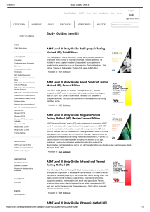 ASNT Level III NDT Study Guides
