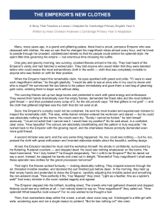 The Emperor's New Clothes: Year 5 Reading Comprehension