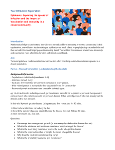 Year 10 Epidemic Simulation: Vaccination & Immunity Exploration