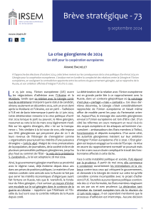 La crise g&eacute;orgienne de 2024: Un d&eacute;fi pour l'UE