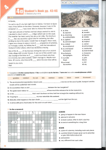 Student's Book: Vocabulary & Grammar Exercises