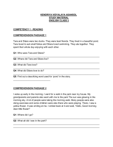 Class 3 English Study Material - Kendriya Vidyalaya Asansol