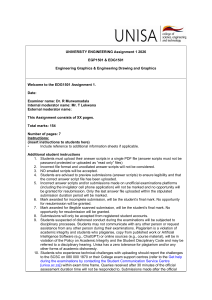 UNISA Engineering Graphics Assignment 1 2026