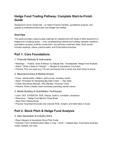 Hedge Fund Trading Pathway: Complete Start-to-Finish Guide