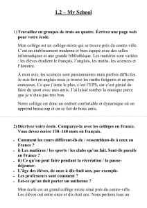 Exercice : Ma &eacute;cole